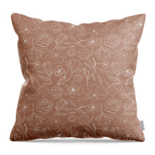 Load image into Gallery viewer, Copper Magnolia Pattern - Throw Pillow