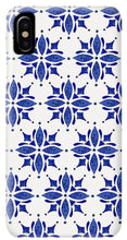 Load image into Gallery viewer, Dark Blue Tile Pattern - Phone Case