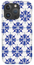 Load image into Gallery viewer, Dark Blue Tile Pattern - Phone Case