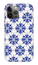 Load image into Gallery viewer, Dark Blue Tile Pattern - Phone Case