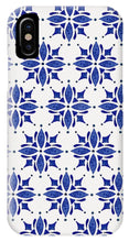 Load image into Gallery viewer, Dark Blue Tile Pattern - Phone Case