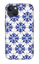 Load image into Gallery viewer, Dark Blue Tile Pattern - Phone Case