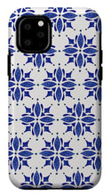 Load image into Gallery viewer, Dark Blue Tile Pattern - Phone Case
