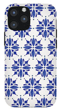 Load image into Gallery viewer, Dark Blue Tile Pattern - Phone Case