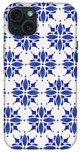 Load image into Gallery viewer, Dark Blue Tile Pattern - Phone Case