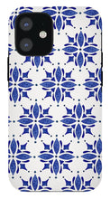 Load image into Gallery viewer, Dark Blue Tile Pattern - Phone Case
