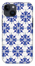 Load image into Gallery viewer, Dark Blue Tile Pattern - Phone Case