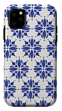 Load image into Gallery viewer, Dark Blue Tile Pattern - Phone Case