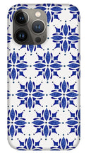 Load image into Gallery viewer, Dark Blue Tile Pattern - Phone Case