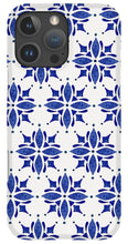Load image into Gallery viewer, Dark Blue Tile Pattern - Phone Case