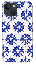 Load image into Gallery viewer, Dark Blue Tile Pattern - Phone Case