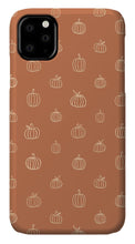 Load image into Gallery viewer, Dark Orange Pumpkin Pattern - Phone Case