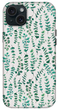 Load image into Gallery viewer, Eucalyptus Watercolor Pattern - Phone Case