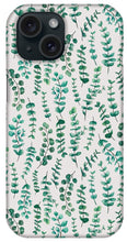 Load image into Gallery viewer, Eucalyptus Watercolor Pattern - Phone Case