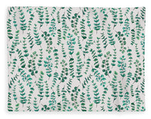 Load image into Gallery viewer, Eucalyptus Watercolor Pattern - Blanket