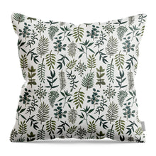 Load image into Gallery viewer, Fern Watercolor Pattern - Throw Pillow