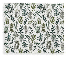 Load image into Gallery viewer, Fern Watercolor Pattern - Blanket