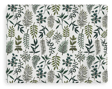 Load image into Gallery viewer, Fern Watercolor Pattern - Blanket