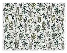 Load image into Gallery viewer, Fern Watercolor Pattern - Blanket