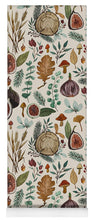 Load image into Gallery viewer, Figs, Mushrooms and Leaves Pattern - Yoga Mat