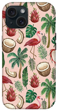 Load image into Gallery viewer, Flamingo Coconut Pattern - Phone Case