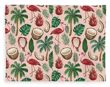 Load image into Gallery viewer, Flamingo Coconut Pattern - Blanket