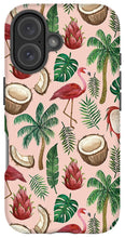 Load image into Gallery viewer, Flamingo Coconut Pattern - Phone Case