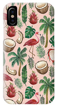 Load image into Gallery viewer, Flamingo Coconut Pattern - Phone Case