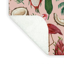 Load image into Gallery viewer, Flamingo Coconut Pattern - Blanket