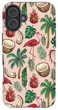 Load image into Gallery viewer, Flamingo Coconut Pattern - Phone Case