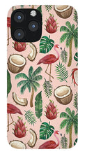 Load image into Gallery viewer, Flamingo Coconut Pattern - Phone Case