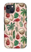 Load image into Gallery viewer, Flamingo Coconut Pattern - Phone Case