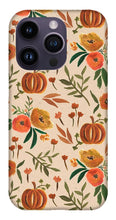 Load image into Gallery viewer, Floral Fall Pumpkin Pattern - Phone Case