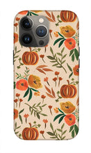 Load image into Gallery viewer, Floral Fall Pumpkin Pattern - Phone Case