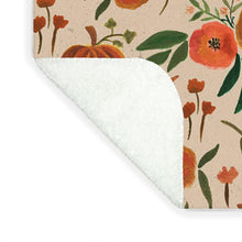 Load image into Gallery viewer, Floral Fall Pumpkin Pattern - Blanket