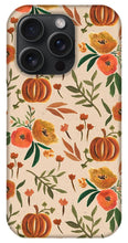 Load image into Gallery viewer, Floral Fall Pumpkin Pattern - Phone Case
