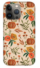 Load image into Gallery viewer, Floral Fall Pumpkin Pattern - Phone Case