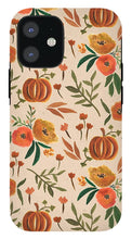 Load image into Gallery viewer, Floral Fall Pumpkin Pattern - Phone Case