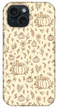 Load image into Gallery viewer, Floral Ink Pumpkin Pattern - Phone Case
