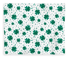 Load image into Gallery viewer, Four Leaf Clover St. Patrick's Day Pattern - Blanket