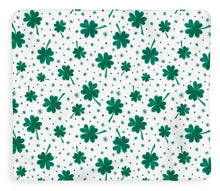 Load image into Gallery viewer, Four Leaf Clover St. Patrick's Day Pattern - Blanket