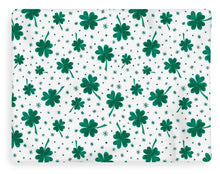 Load image into Gallery viewer, Four Leaf Clover St. Patrick's Day Pattern - Blanket