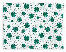 Load image into Gallery viewer, Four Leaf Clover St. Patrick's Day Pattern - Blanket