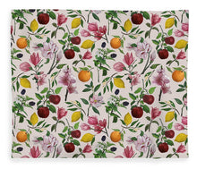 Load image into Gallery viewer, Fruit and Flower Blossoms Pattern - Blanket