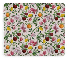 Load image into Gallery viewer, Fruit and Flower Blossoms Pattern - Blanket