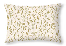 Load image into Gallery viewer, Gold Falling Leaves Pattern - Throw Pillow