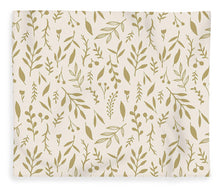 Load image into Gallery viewer, Gold Falling Leaves Pattern - Blanket