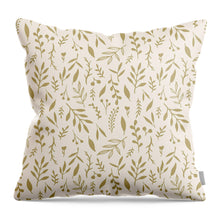 Load image into Gallery viewer, Gold Falling Leaves Pattern - Throw Pillow