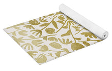 Load image into Gallery viewer, Gold Ink Floral Pattern - Yoga Mat