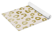 Load image into Gallery viewer, Gold Leopard Print - Yoga Mat